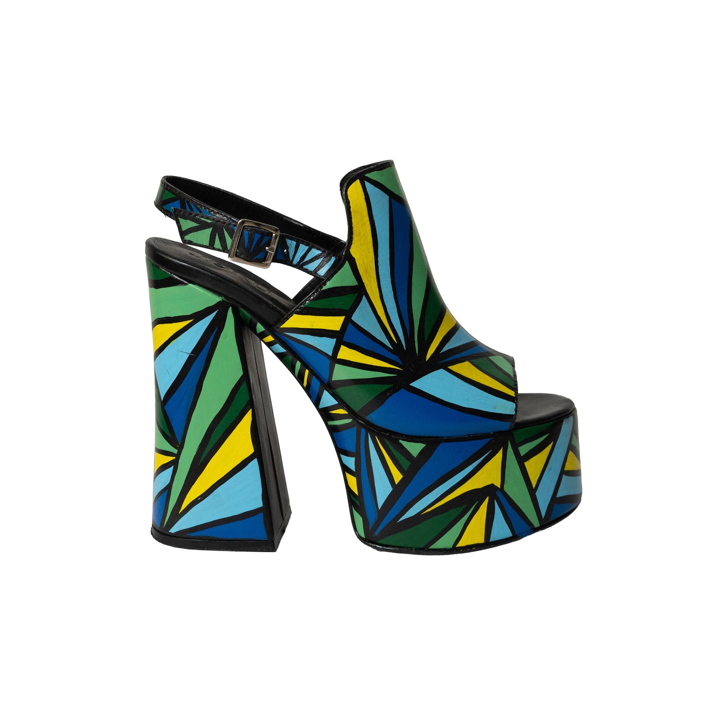 Fancy Platform Sandals GENUINE LEATHER Collab ORI