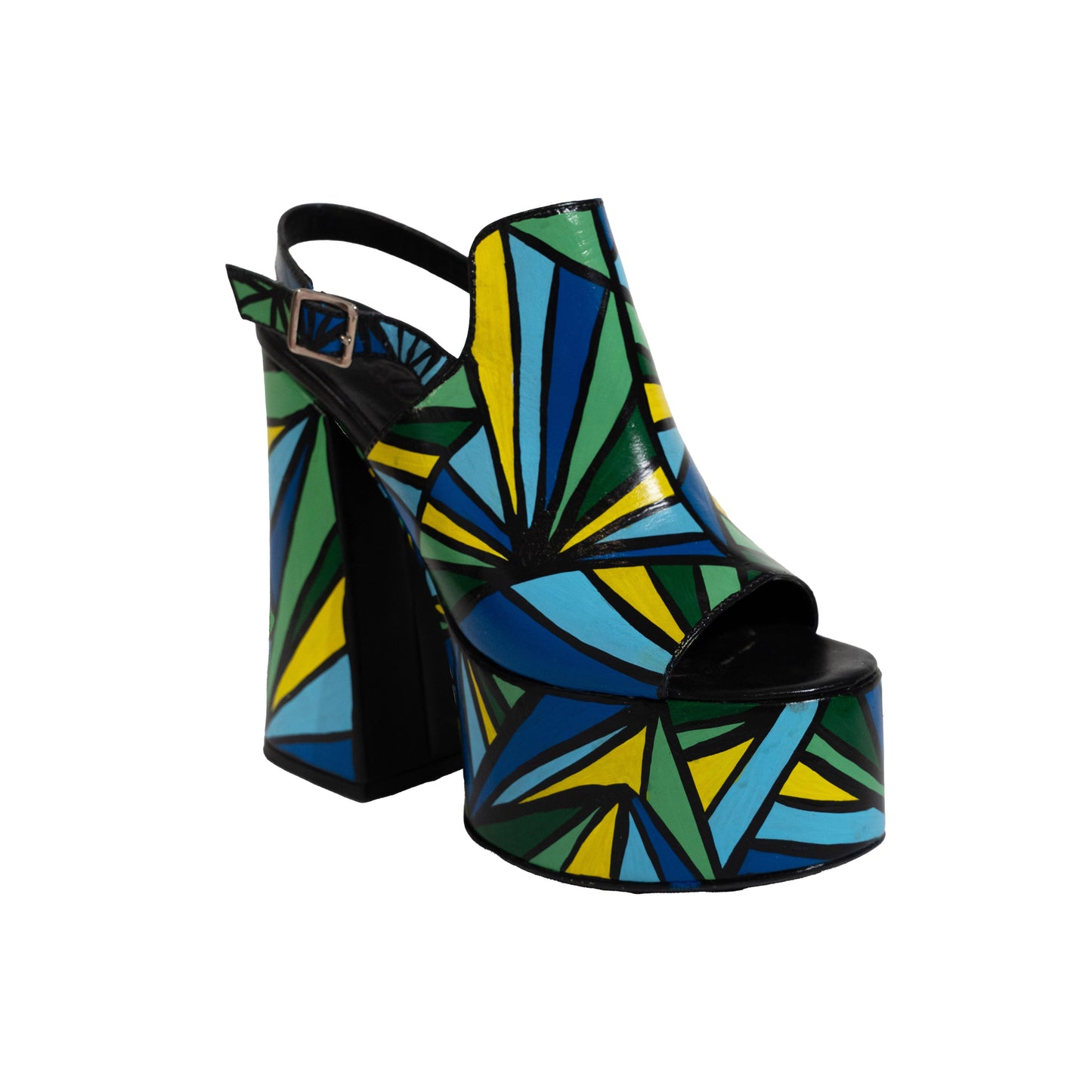 Fancy Platform Sandals GENUINE LEATHER Collab ORI