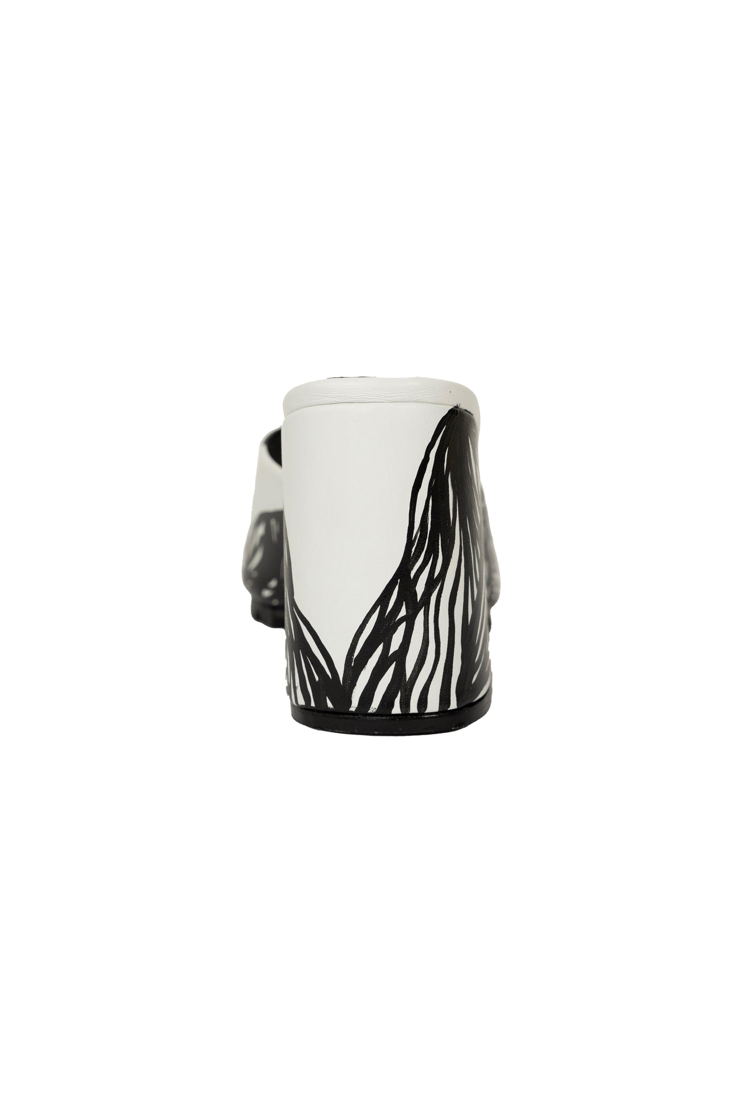 Acapulco Heel Wide Sandal White Collab ORI