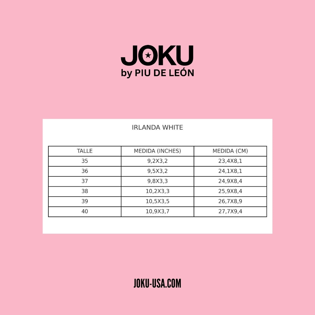 Irlanda White GENUINE LEATHER