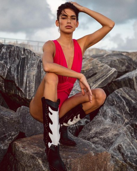 Piu-Piu Black & White GENUINE LEATHER