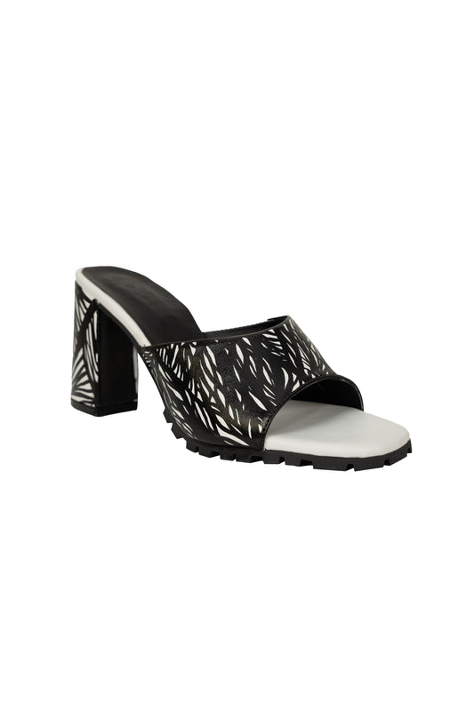 Acapulco Heel Wide Sandal White Collab ORI