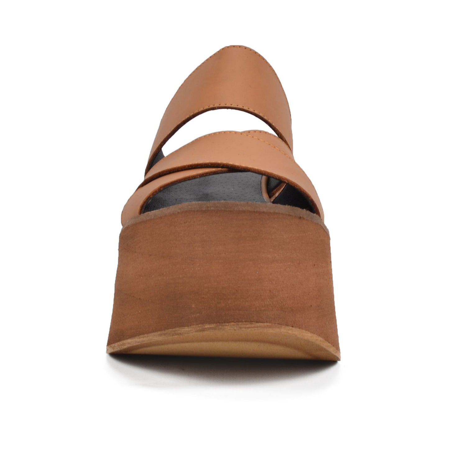 Congo Tan | Leather Slide Platform Sandals