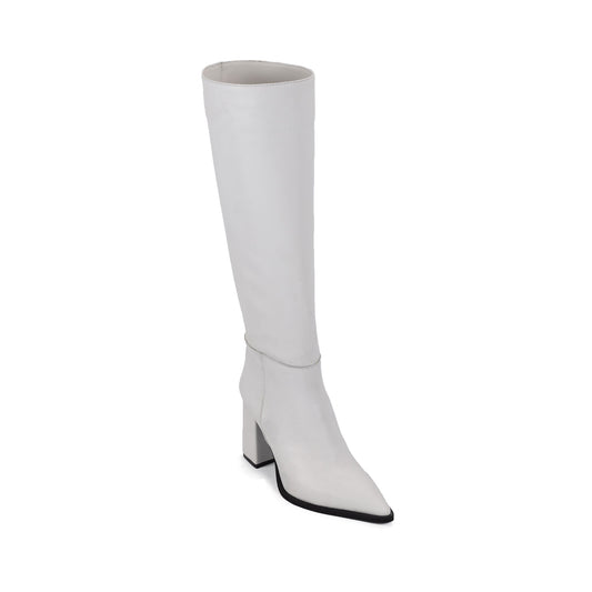 Maria White | White Leather Boots