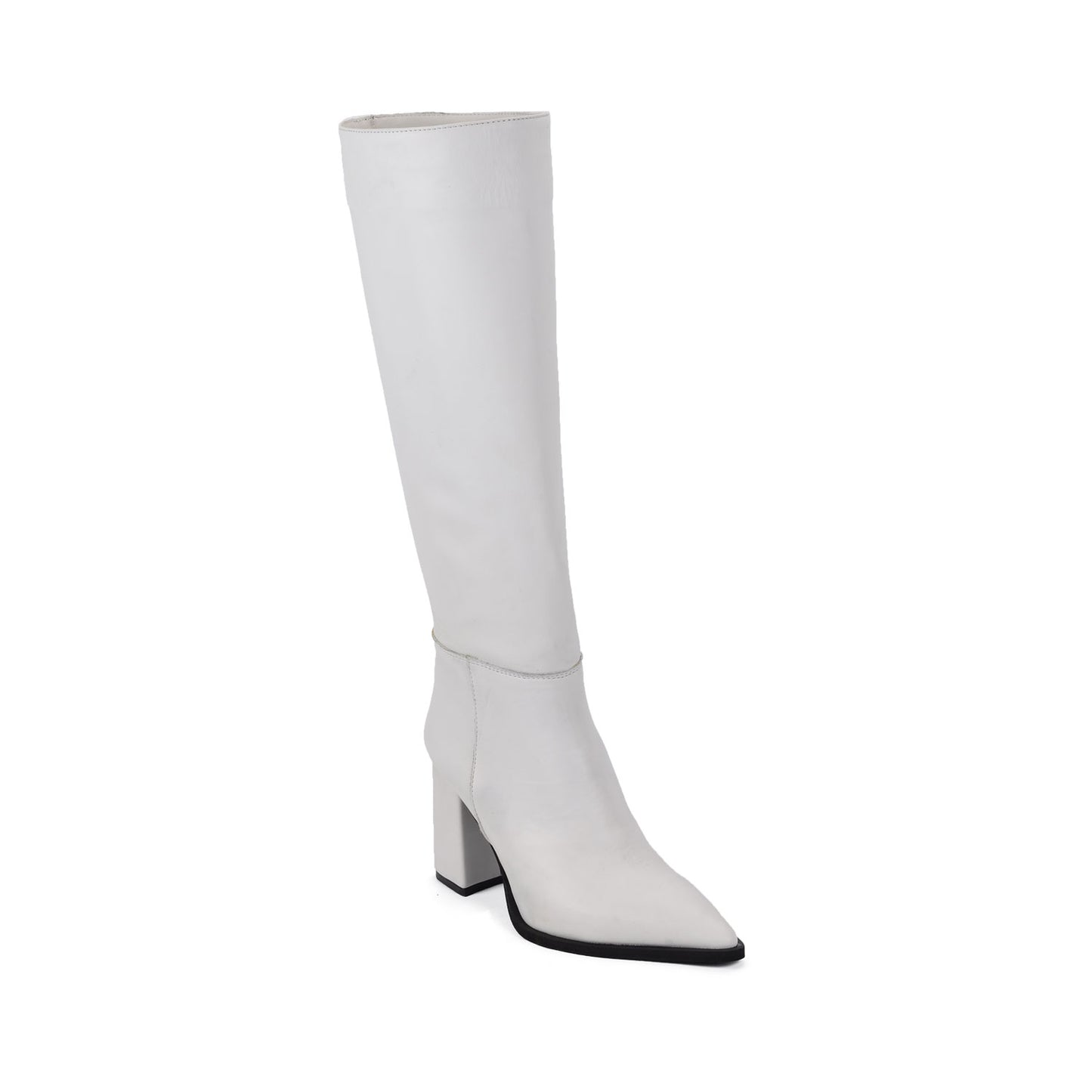 Maria Blanc | Bottes en cuir blanches