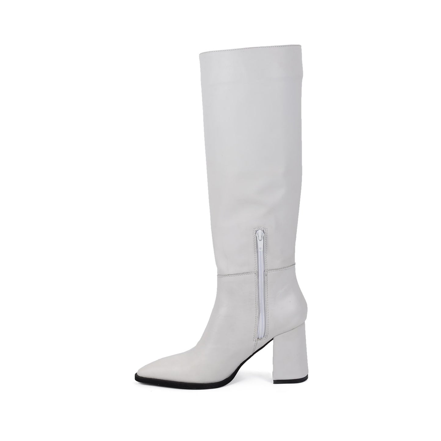 Maria Blanc | Bottes en cuir blanches