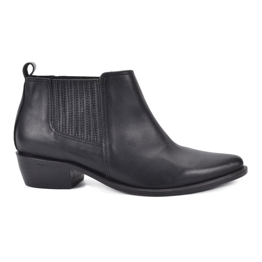 Monet | Black leather booties