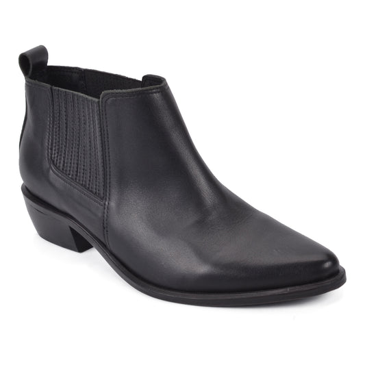 Monet | Black leather booties