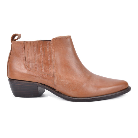 Monet Tan | Leather booties