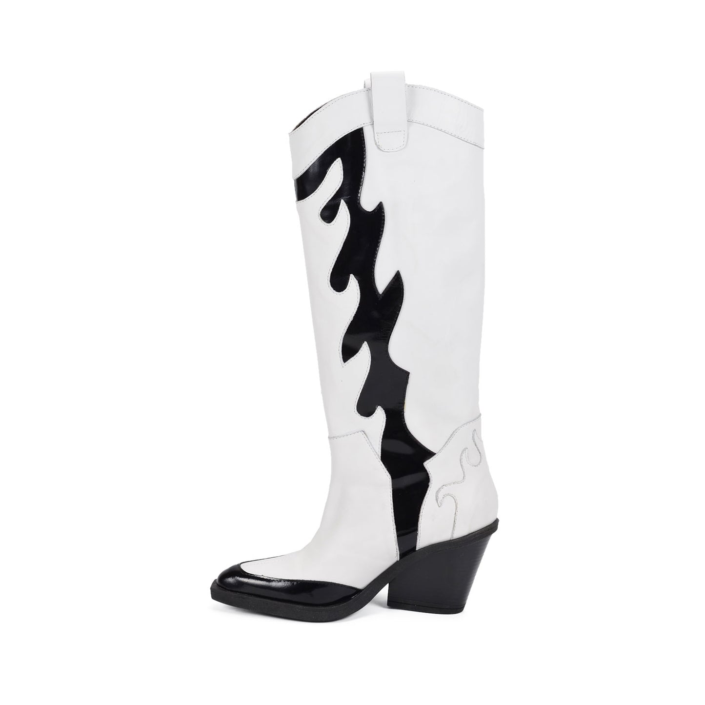 Piu Piu | Bottes de cow-girl en cuir blanc