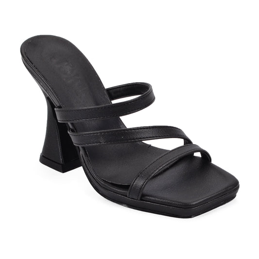 Irlanda Black | Leather Strappy Sandals